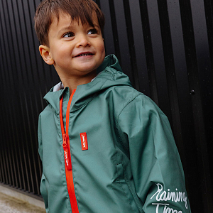 Куртка-дождевик Hello Hossy "Captain", зеленая сосна