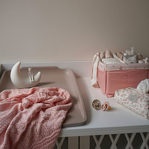 Плед вязаный пуантель для новорожденных Cam Cam Copenhagen "Sorbet", сорбет, 100 х 80 см