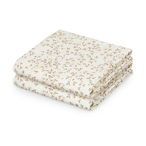 Набор муслиновых пеленок Cam Cam Copenhagen "Lierre", 2 шт, бежевый плющ, 70 x 70 см