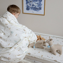 Постельное белье Cam Cam Copenhagen "Junior Dreamland", 2 предмета, молочное, 100 х 140 см