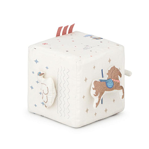 Развивающая игрушка в виде куба Cam Cam Copenhagen "Carousel", кремовая