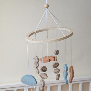 Мобиль Cam Cam Copenhagen "Sea Garden", микс с голубым