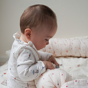 Постельное белье Cam Cam Copenhagen "Baby Carousel", 2 предмета, кремовый, 70 х 100 см