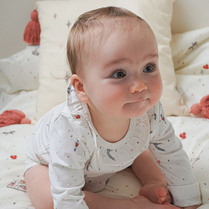 Постельное белье Cam Cam Copenhagen "Baby Carousel", 2 предмета, кремовый, 70 х 100 см