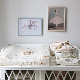 Контейнер для влажных салфеток Cam Cam Copenhagen "Carousel", кремовый