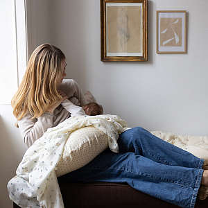 Пеленка Cam Cam Copenhagen "Blueberries", молочная, 120 x 120 см