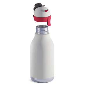 Бутылка-термос для напитков Asobu "Bestie Holiday", снеговик, 460 мл
