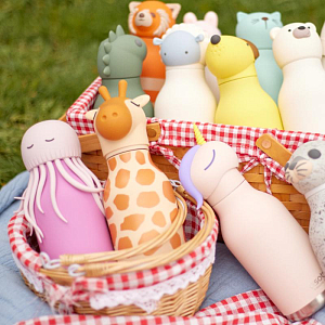 Бутылка-термос для напитков Asobu "Bestie", динозавр, 460 мл