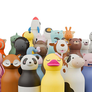 Бутылка-термос для напитков Asobu "Bestie", коала, 460 мл