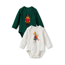 Набор боди Rita Romani "Jingle toys", 2 шт, зеленый