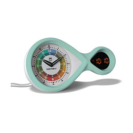 Будильник 2 в 1 KIDYWOLF "KIDYALARM", светло-зеленый