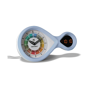 Будильник 2 в 1 KIDYWOLF "KIDYALARM", голубой