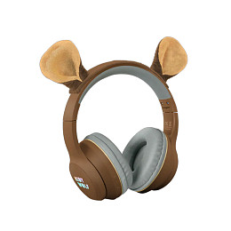 Наушники Bluetooth с ушками на магнитах KIDYWOLF "KIDYEARS", медведь