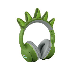 Наушники Bluetooth с ушками на магнитах KIDYWOLF "KIDYEARS", динозавр