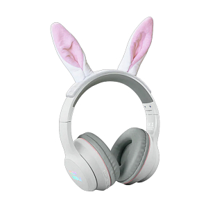 Наушники Bluetooth с ушками на магнитах KIDYWOLF "KIDYEARS", кролик