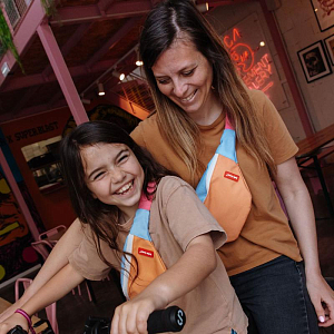 Сумка поясная Hello Hossy "Mini Indiana", мульти микс с оранжевым