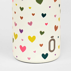 Бутылка-термос для напитков runbott "Mii 35 Heart Confetti", фиеста сердец, 350 мл