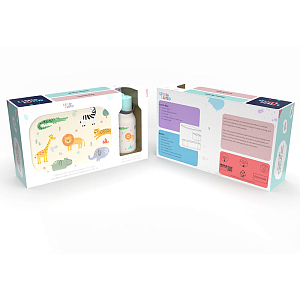 Ланч-бокс и бутылка для напитков Lund Design House "Little Lund Safari", африканское сафари