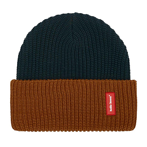 Шапка-бини вязаная Hello Hossy "Flow Polo", синяя