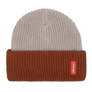 Шапка-бини вязаная Hello Hossy "Flow Tom", шоколадный крем