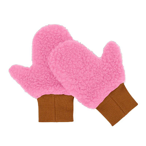 Варежки меховые Hello Hossy "Heaty Kira", розовый лимонад