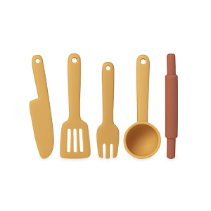 Набор игрушечной посуды LUKNO, коричневый