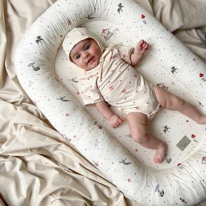 Боди с коротким рукавом Cam Cam Copenhagen "Olivia Bows", молочное