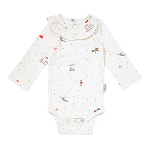 Боди с длинным рукавом Кам Кам Копенгаген (Cam Cam Copenhagen) "Карусель", кремовое