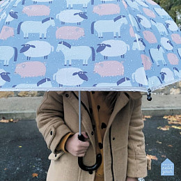 Зонт Мэйсон Петит Жур (Maison Petit Jour) "Ферма", голубой