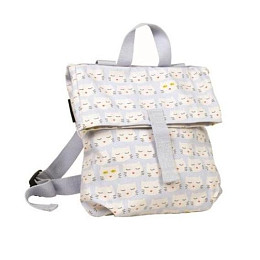 Рюкзак Maison Petit Jour "Mini Messenger Chats", голубой