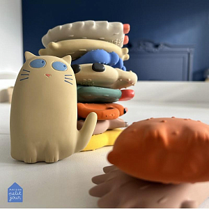 Игрушка резиновая для ванной Maison Petit Jour "Fish", голубая