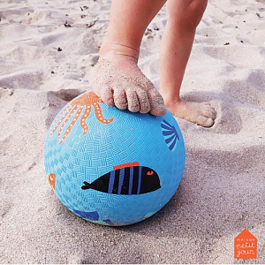 Мяч игровой Petit Jour "The Sea", голубой, маленький