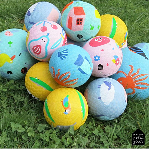 Мяч игровой Petit Jour "The Sea", голубой, маленький