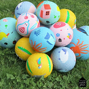 Мяч игровой Petit Jour "The Beach", желтый, маленький