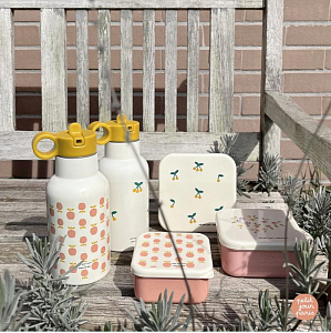 Набор ланч-боксов Petit Jour "Emile & Ida", 3 шт, мульти микс с розовым