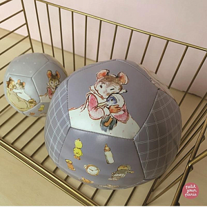 Мяч мягкий Petit Jour "Ernest and Celestine", серый, большой