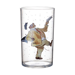 Стакан прозрачный Petit Jour "Ernest and Celestine", с карамельным