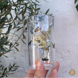 Стакан прозрачный Petit Jour "Ernest and Celestine", с карамельным