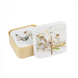 Набор ланч-боксов Petit Jour "Ernest and Celestine", 3 шт, мульти микс с серым