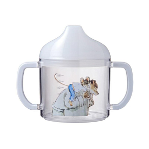 Детская кружка с ручками Petit Jour "Ernest and Celestine", серая, 220 мл