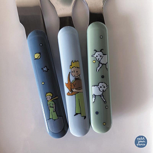 Набор столовых приборов Petit Jour "The Little Prince", мульти микс с голубым