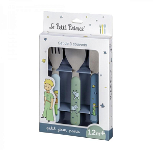 Набор столовых приборов Petit Jour "The Little Prince", мульти микс с голубым