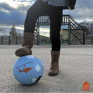 Мяч игровой Petit Jour "Vehicles of The Sky", голубой, большой