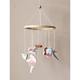 Мобиль Cam Cam Copenhagen "Carousel", микс с розовым