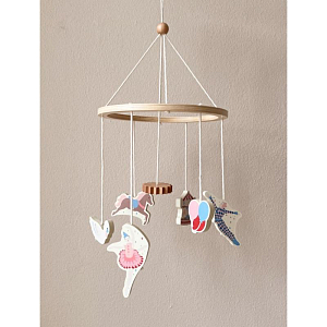 Мобиль Cam Cam Copenhagen "Carousel", микс с розовым