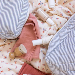 Несессер стеганый Cam Cam Copenhagen "Classic Stripes Blue", голубые полоски, 27 х 16 см