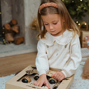 Пазл деревянный Mrs. Ertha "My Ladies", бежевый, большой