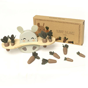 Балансир деревянный Mrs. Ertha "Bunny Balance", бежевый