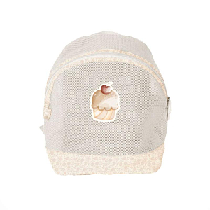 Рюкзак пляжный Mrs. Ertha "Net Bouquet Silhouette", цветочный эскиз