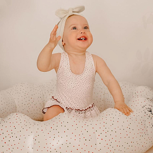 Бассейн надувной Mrs. Ertha "Unique Dots", шоколадная крошка, 90 см